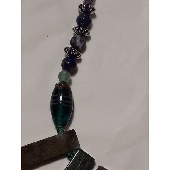 Jasper Gemstone Necklace 20" - Picture 5 of 7